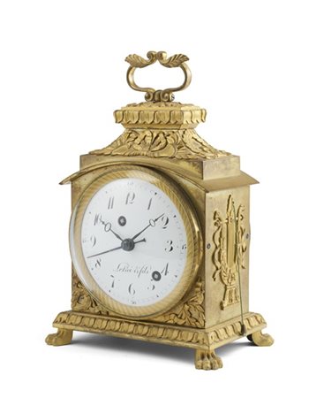 Le Roy et Fils
Marescialla in bronzo dorato con quadrante in smalto bianco a nu