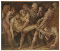 Giorgio Vasari "Trasporto di Cristo al sepolcro" 1540-1545 circa
olio su tavola