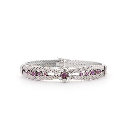 Bracciale con Rubini e Diamanti.
