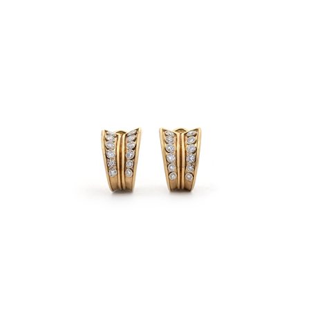 GIANNI BULGARI, orecchini con Diamanti.