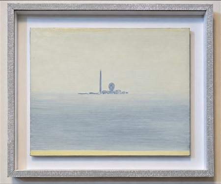 VIRGILIO GUIDI, ( 1891-1984), 50 X 40 cm, Isola di San Giorgio 1980 Olio su...