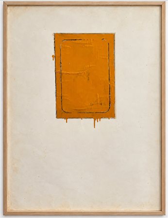 MARIO SCHIFANO, 100,4 x 70 cm, Tecnica mista su carta del 1967-69, senza...
