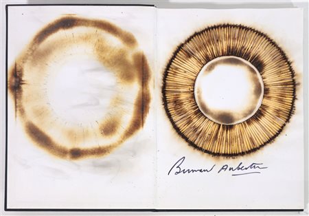 BERNARD AUBERTIN, 31 X 45 cm, ”Livre Brûlé Rosenberg" Firmato in basso a...