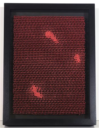BERNARD AUBERTIN, 40 X 55 cm, ”Alveolés” anno 1990 cartone dipinto su tavola...