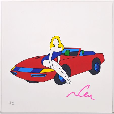 MARCO LODOLA, 30 X 30 cm, Serigrafia su cartoncino. Firma a pennarello in...