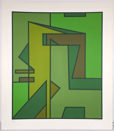 MARIO RADICE, 101 X 86 cm, Serigrafia Anni 70 Esemplare numero 27 di 60...