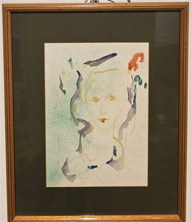ERNESTO TRECCANI, 34 X 24 cm, tecnica mista su cartoncino, firma al fronte,...