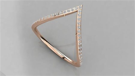 ANELLO IN ORO ROSA 14K CON DIAMANTE DA 0,12 CT DOC-0038049-0036