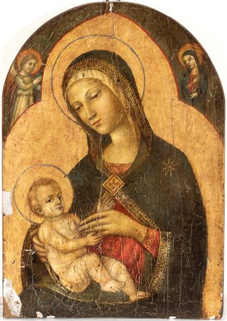 Pittura toscana, XV secolo (neimodi_di)  
Madonna con bambino XIX - XX secolo
Tempera su tavola cm. 61x41,5