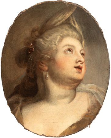 Peter Paul Rubens (seguace di) (Siegen, 1577 - Anversa, 1640) 
Ritratto di Maria de' Medici 
Olio su tela cm. 53x42