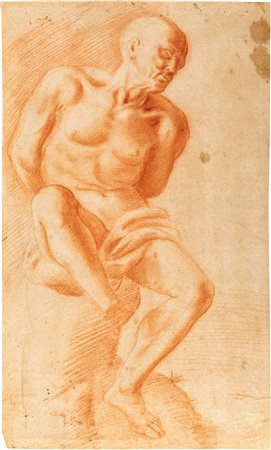 Scuola italiana del XVII secolo Recto: Studio di nudo - Verso: Studio di nudo...