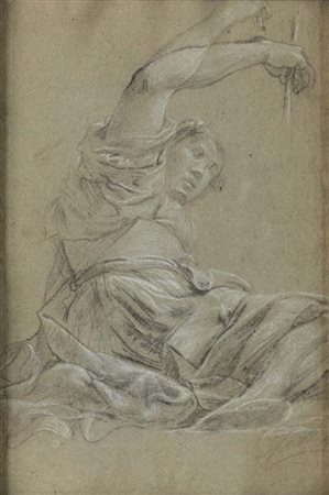 Scuola bolognese del XVIII secolo Studio per Allegoria della Pittura Pietra...