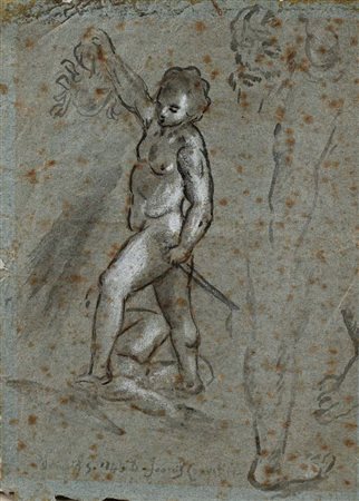 Scuola italiana del XVII secolo Perseo e Medusa Penna, inchiostro...