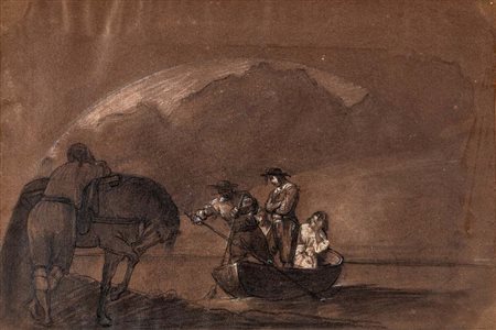 Nicola Cianfanelli (Mosca, 1793 - Firenze, 1848) Studio per L’arrivo dopo la...