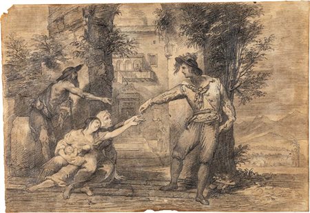 Nicola Cianfanelli (Mosca, 1793 - Firenze, 1848) Studio per Renzo che fa...