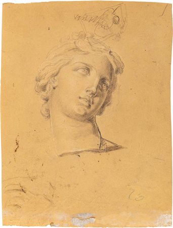Scuola Italiana del XX secolo Studio di testa femminile da scultura antica...