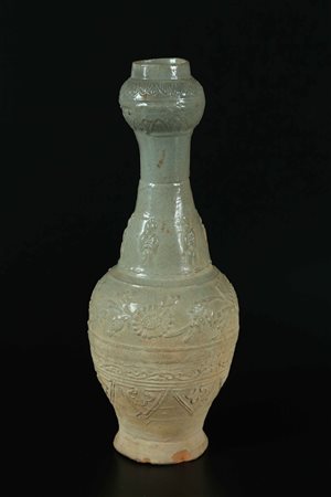 Arte Cinese Vaso funerario Song in terracotta invetriata Cina, dinastia Song....
