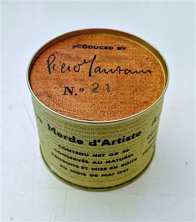 MANZONI PIERO Soncino (Cr) 1933 Merda d'artista Scatoletta in metallo...