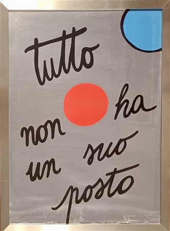 MILANI MILENA Savona (Sv) 1917 Tutto non ha un suo posto 1970 Litografia su...