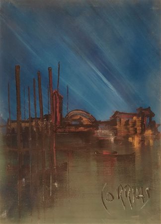 CORRIAS MAURO EMILIO Milano (Mi) 1941 Senza Titolo Olio su tela 70,00x50,00...