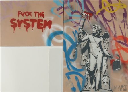 MART SIGNED Livorno (Li) 1988 Blassed Rebellion 2026 2 Acrilici su tela e...