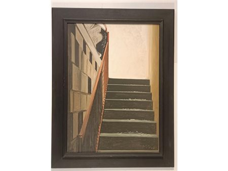 OSSOLA GIANCARLO Milano (Mi) 1935 Scala - città 2006 Olio su tela 70,00x50,00...