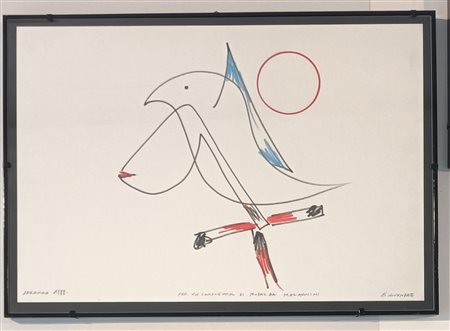 DANGELO SERGIO Milano (Mi) 1932 La collina degli affetti Mista su carta...
