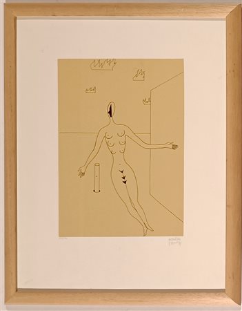 HENRY MAURICE Cambrai (Vr) 1907 Surrealism Litografia su carta es. XII/125...