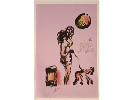 AUTY Faenza (Ra) 1934 Senza Titolo 1997 Acquarello su cartoncino 47,00x31,00...