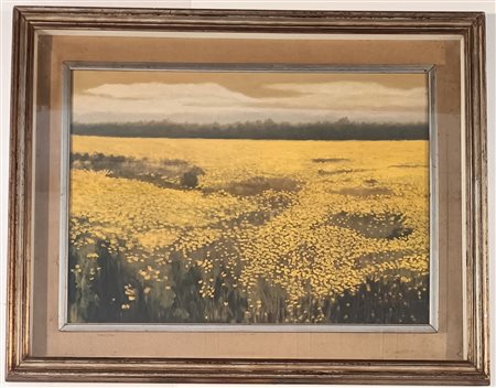 FIRMA INDECIFRATA N.D. ( -) 1900 Campo in primavera (Sardegna) 1991 Olio su...