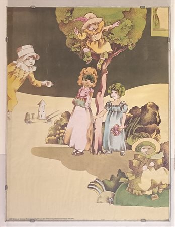 FIRMA INDECIFRATA N.D. ( -) 1900 Senza Titolo 1970 Poster vintage psicadelico...