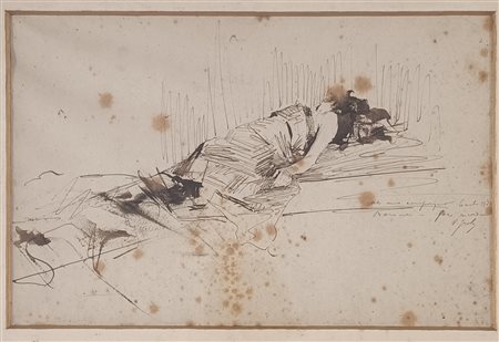 DOMENICO MORELLI (ATTR.) Napoli (Na) 1823 Senza Titolo China su carta...