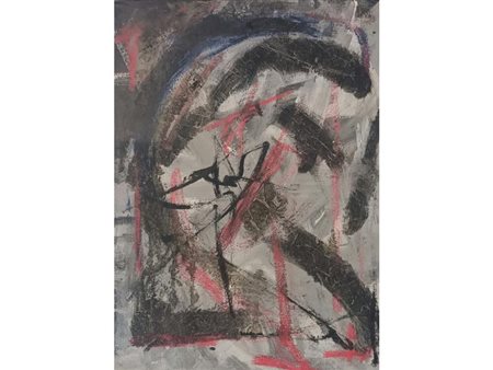 DELEGO MARTINO Genova (Ge) 1956 Senza Titolo Olio su tela 40,00x30,00 Firma e...