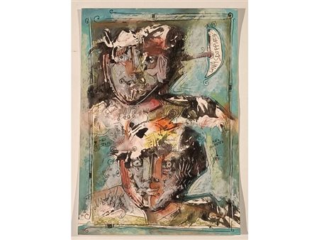 DELEGO MARTINO Genova (Ge) 1956 Gemelli pensierosi 1993 Mista su carta...