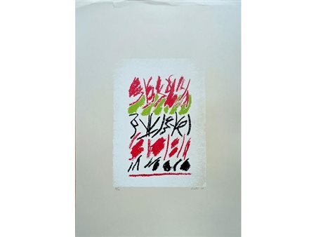 LICATA RICCARDO Torino (To) 1929 Senza Titolo 1986 Serigrafia su carta es...