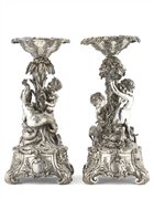 Robert Garrard II (1793 -1881)
Coppia di alzate in argento cesellato e traforat