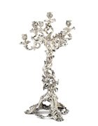 Robert Garrard II (1793 -1881) 
Grande candelabro in argento fuso e cesellato a