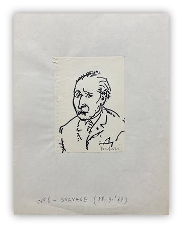ORFEO TAMBURI (1910-1994) - Senza Titolo (Portrait de Survage), 1967