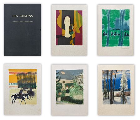 AUTORI VARI (BARDONE, BRASILIER, GENIS, GUIRAMAND E MINAUX) - Les saison par six peintres contemporains, 1973