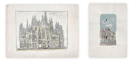 ORFEO TAMBURI (1910-1994) - Lotto unico di 2 opere grafiche