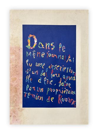 ANDRÉ LANSKOY (1902-1976) - Journal d'un fou