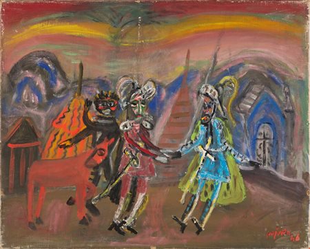 Guido  Pajetta  
Marionette 1946
Olio su tela 50x61 cm