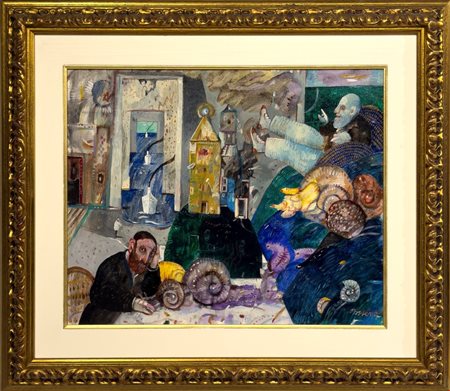 Antonio Possenti  
Un mare nella stanza 1989
Olio su tela 40x50 cm