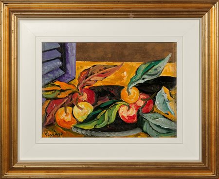 Saverio Terruso  
Composizione Anni '90
Olio su tela 25x35 cm