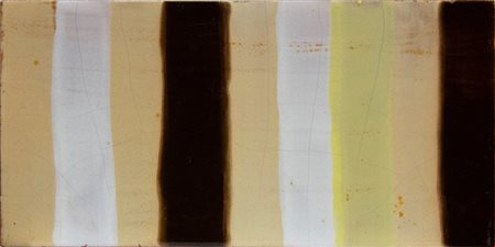 Fausto  Melotti  
Piastra 1965
Ceramica smaltata policroma 17,5x35,5x2,5 cm
