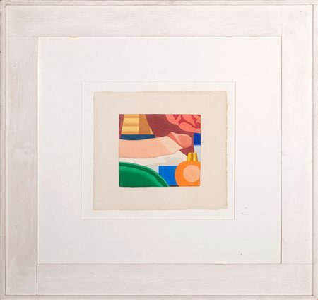 Tom Wesselmann  
Bedroom penis 1978
Matita e acrilico Liquitex diluito applicati a mano su carta goffrata 