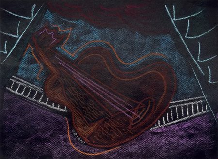 Pippo  Oriani  
Chitarra 1961
pastello su cartoncino 27,5x37,5