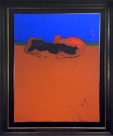 Tano Festa (Roma, 1938 - Roma, 1988) 
Senza titolo 1981
pittura industriale e tempera su tela 100x80