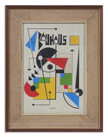 GUNTHER OTTO (1856 - 1941) - COMPOSIZIONE GEOMETRICA .