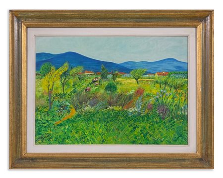 FERRARO FRANCO (n. 1929) - PAESAGGIO DI GALCIANA.